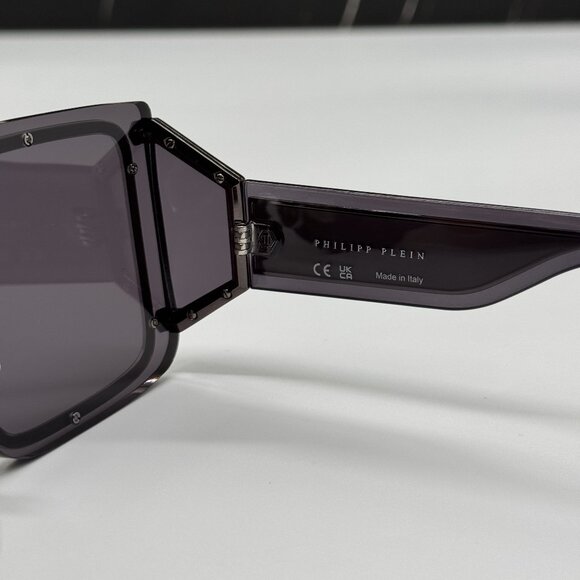 NEW SPP096M 0I86 PHILIPP PLEIN REVOLUTION BLACK UNISEX SUNGLASSES main image 3